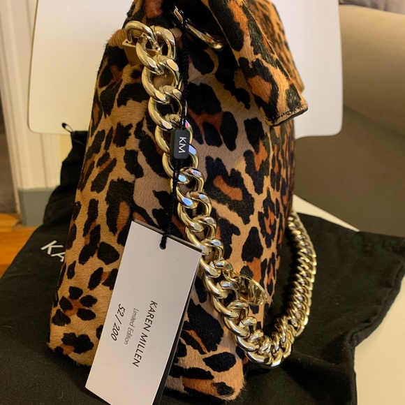 karen millen leopard print bolsa